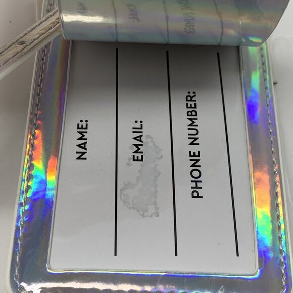 Luggage ID Tags for Carry On Bags Suitcase Backpack Travel VACAY Iridescent - Picture 5 of 5